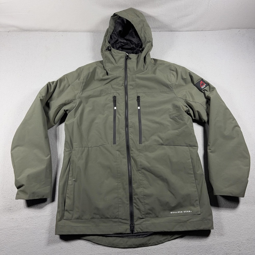 Boulder Gear Jacket Men Medium 3-in-1 Insulated Ski Coat Winter Olive Green Gorp